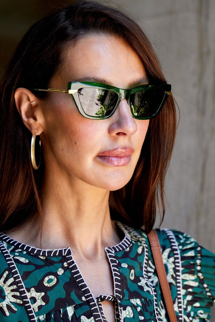 Women BOTTEGA VENETA Sunglasses | Bv1241S Sunglasses Green