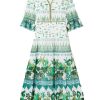 Women EMPORIO SIRENUSE Dresses | Bella Elephant Dress Green Multi