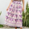 Women SEA Skirts | Naya Pleated Skirt Pink Multi