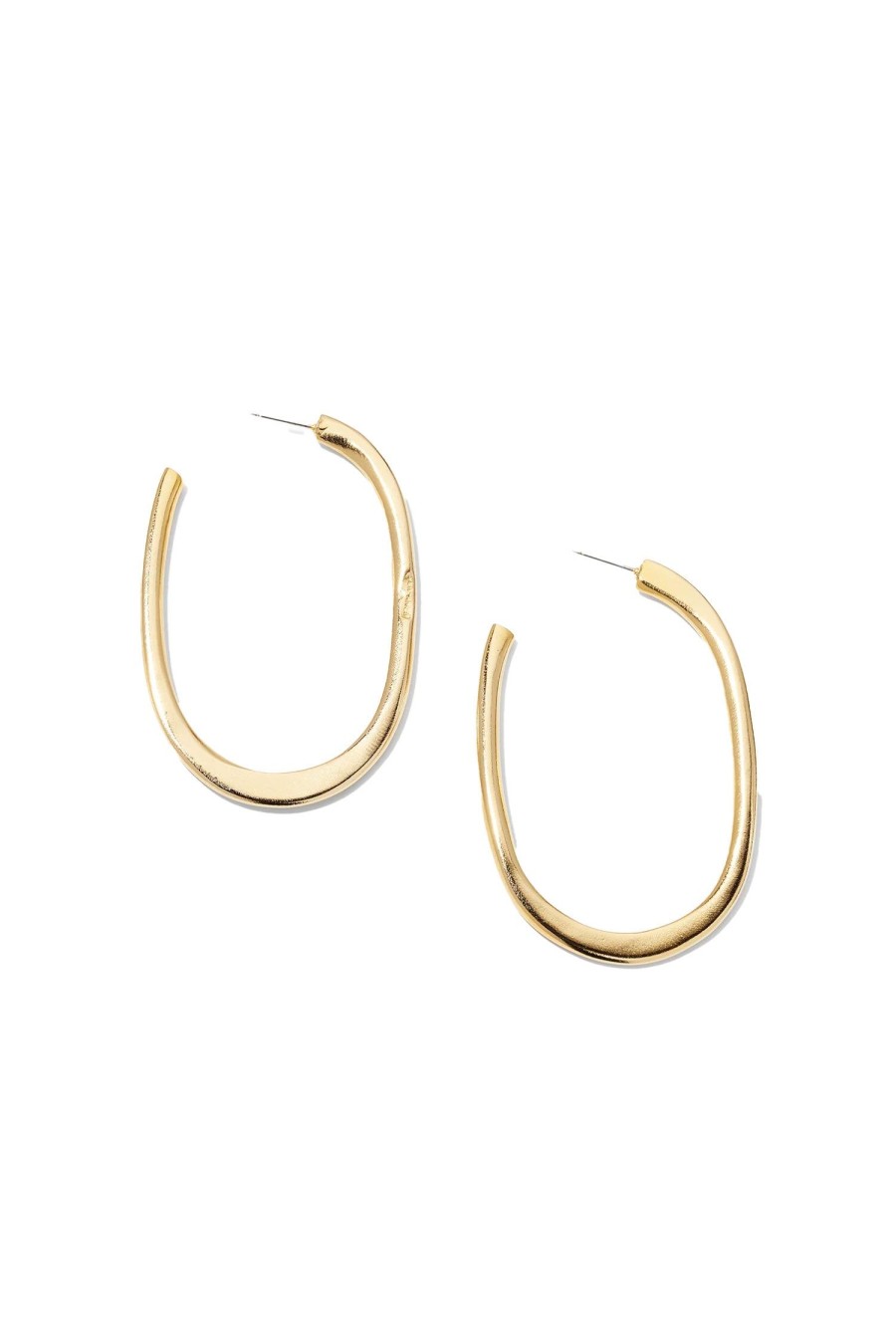 Women Ben-Amun Earrings | Oval Hoops Gold