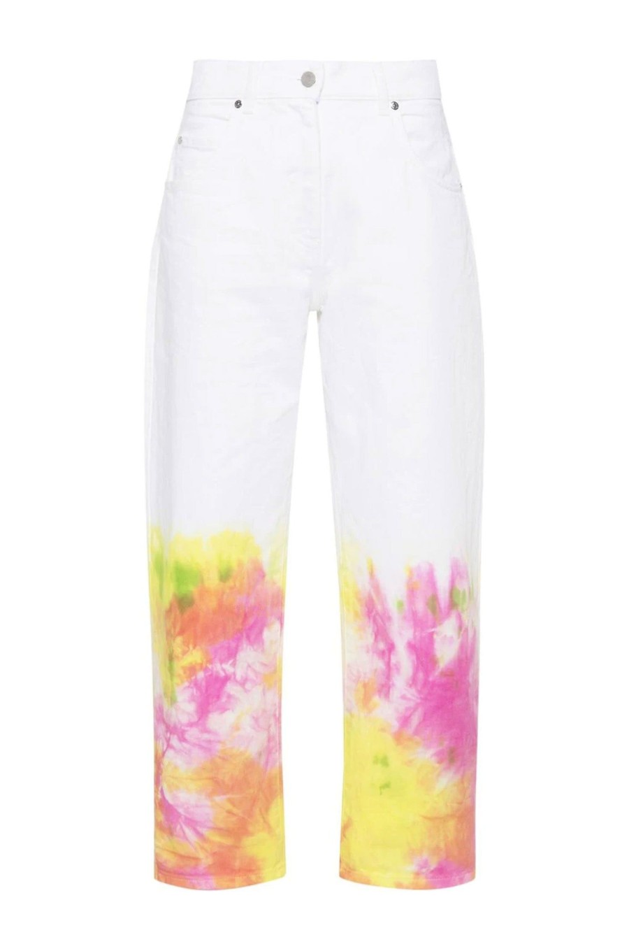 Women MSGM Pants | Tie-Dye Jeans White Multi