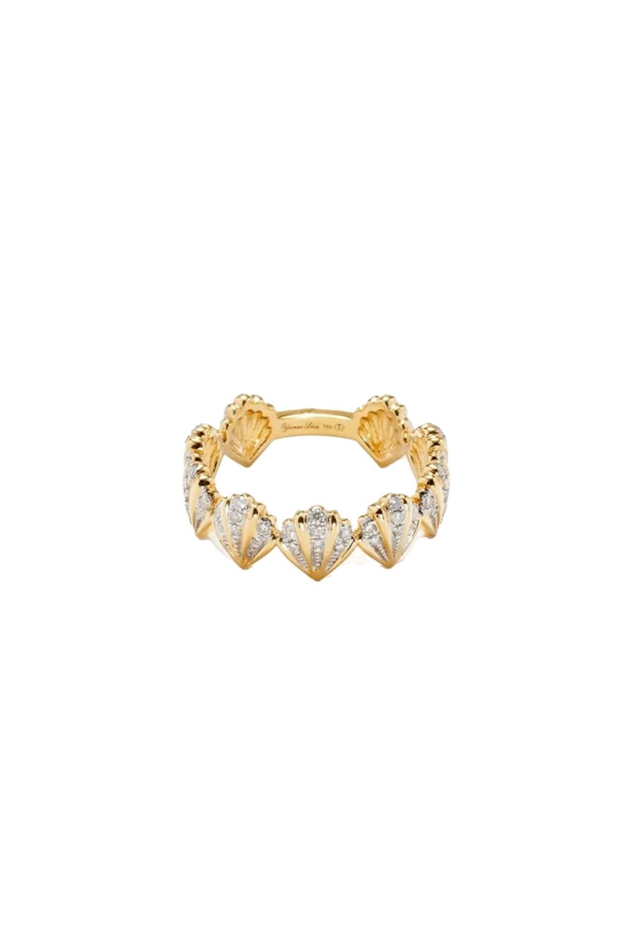 Women YVONNE LEON Rings | Shell Diamond Ring Gold