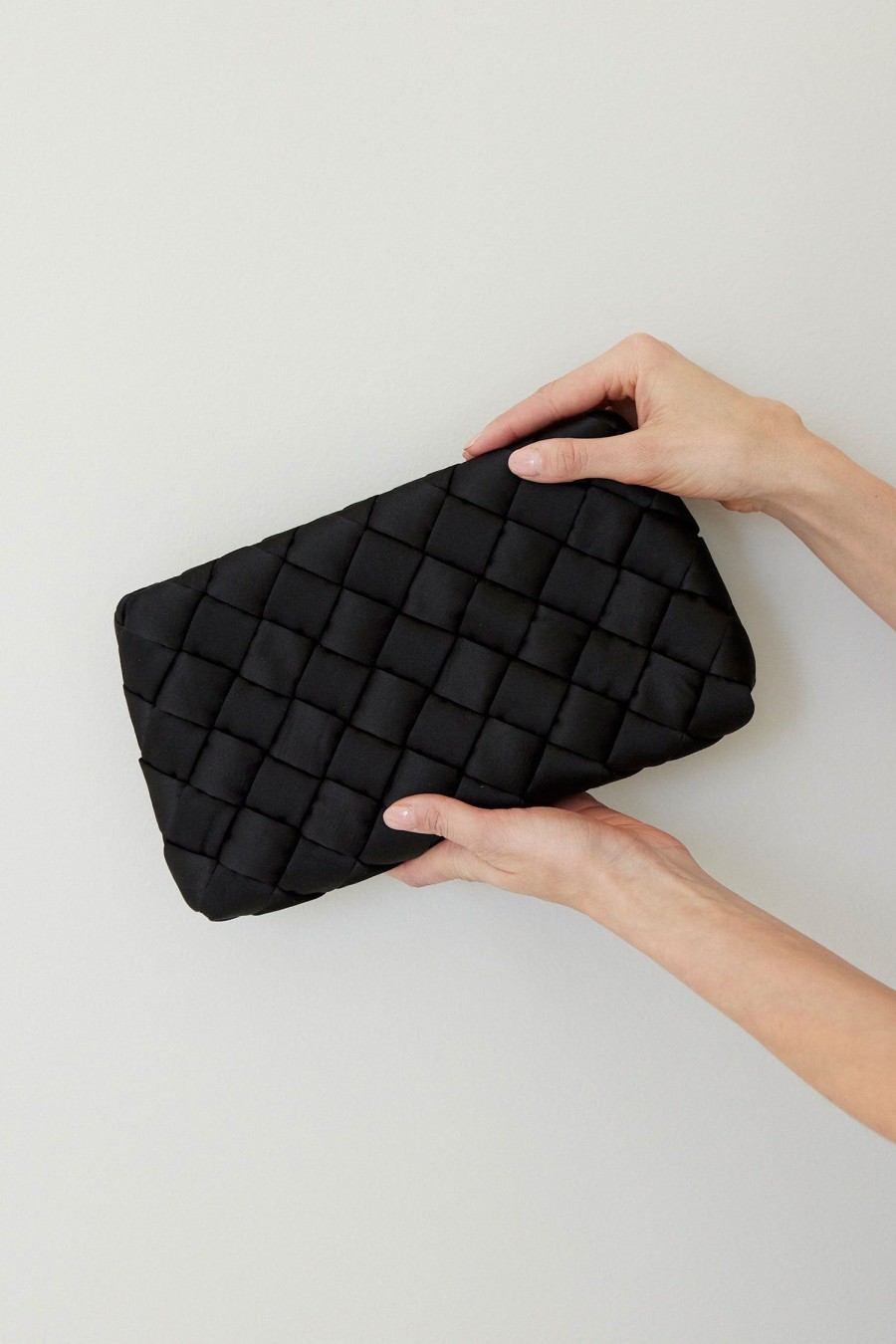 Women LOEFFLER RANDALL Handbags | Aviva Woven Clutch Black