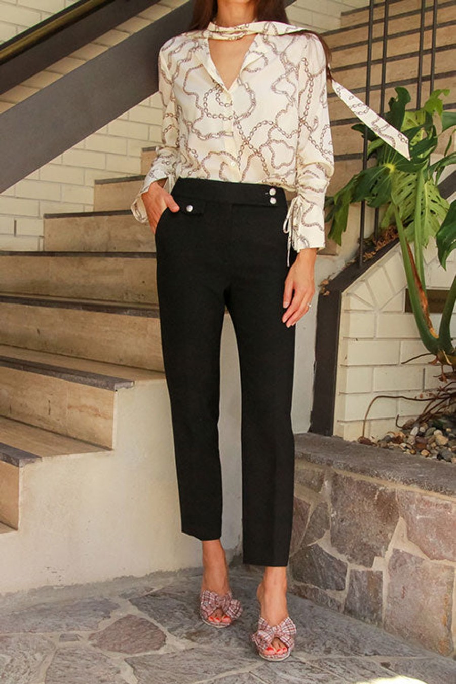 Women VERONICA BEARD Pants | Renzo Pant Black