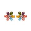 Women OSCAR DE LA RENTA Earrings | Crystal Floral Earring Rainbow