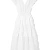 Women SEA Dresses | Georgina V-Neck Dress White