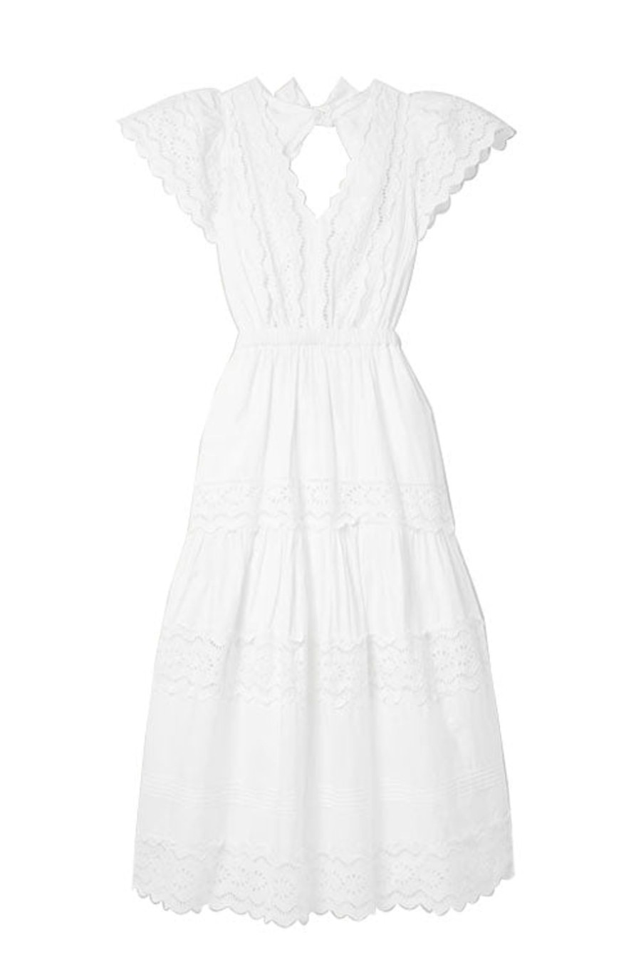 Women SEA Dresses | Georgina V-Neck Dress White