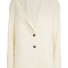 Women FRAME Jackets | Oversized Raw Edge Blazer Off White