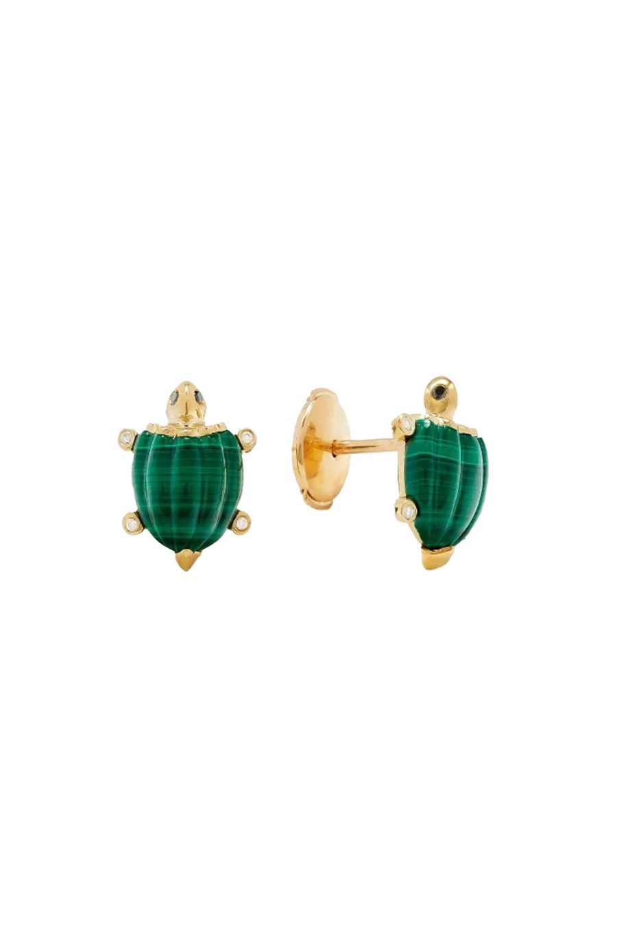 Women YVONNE LEON Earrings | Turtle Earrings Malachite