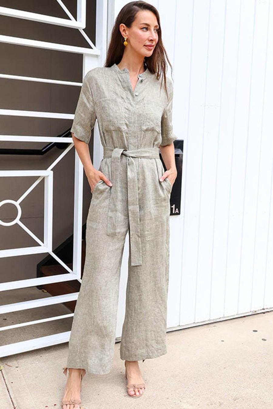 Women THEORY Jumpsuits | Patch Jumpsuit Willow