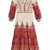 Women EMPORIO SIRENUSE Dresses | Adelaide Saladin Dress Red Multi