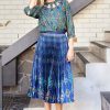 Women SALONI Skirts | Kim Skirt Navy Multi