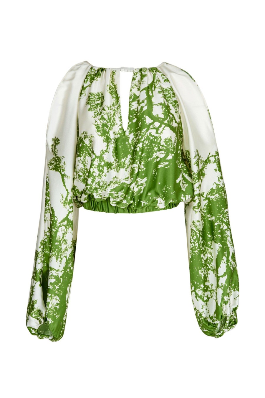 Women SILVIA TCHERASSI Tops | Elke Blouse Green/White