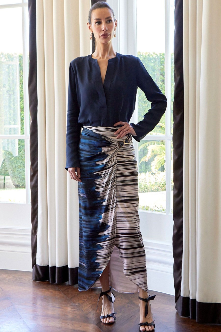 Women SILVIA TCHERASSI Skirts | Adrianne Skirt Indigo