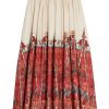 Women EMPORIO SIRENUSE Skirts | Ombretta Saladin Skirt Red Multi