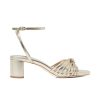 Women LOEFFLER RANDALL Heels | Olivia Leather Knot Heel Champagne