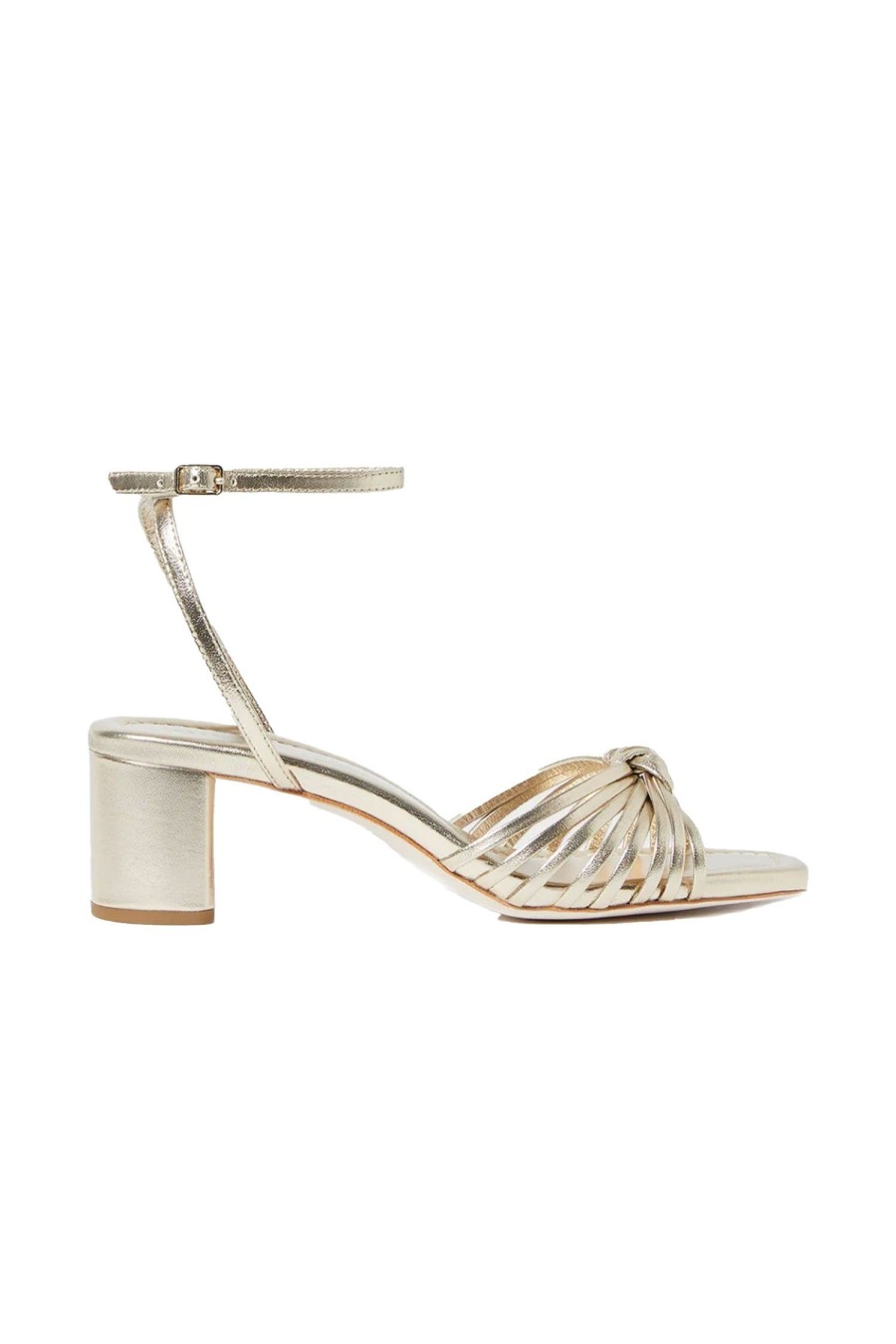 Women LOEFFLER RANDALL Heels | Olivia Leather Knot Heel Champagne