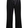 Women FRAME Pants | Le Satin Mini Boot Trouser Noir