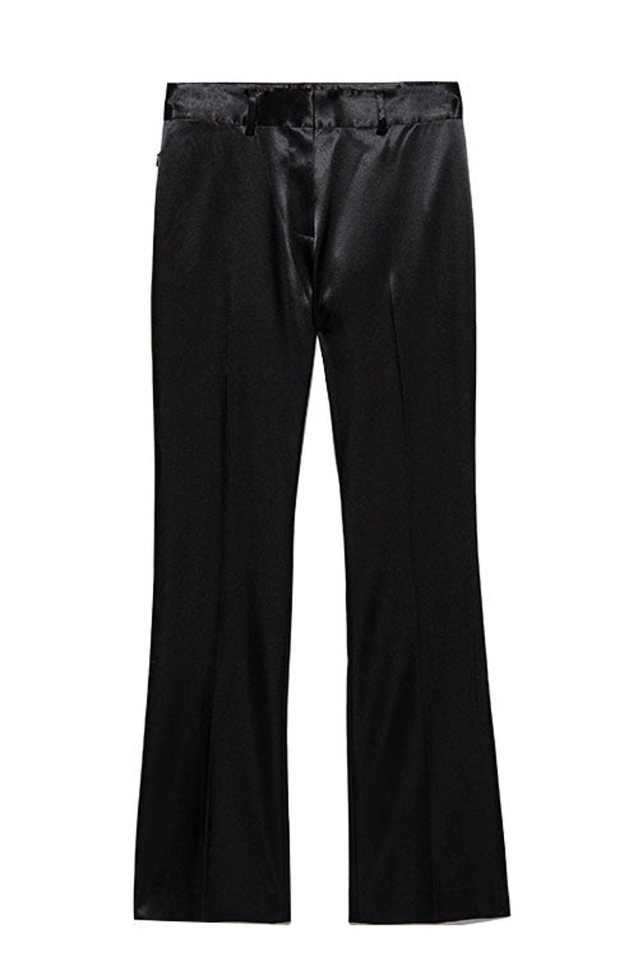 Women FRAME Pants | Le Satin Mini Boot Trouser Noir