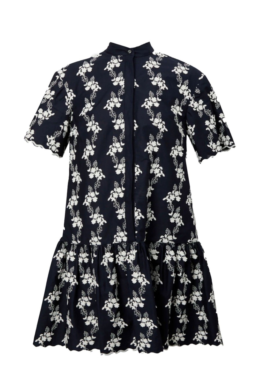 Women ERDEM Dresses | Embroidered Ditsy Mini Dress Navy