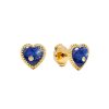 Women YVONNE LEON Earrings | Pair Of Hearts Earring Lapis