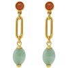 Women Ben-Amun Earrings | Link Stone Drop Earrings Gold