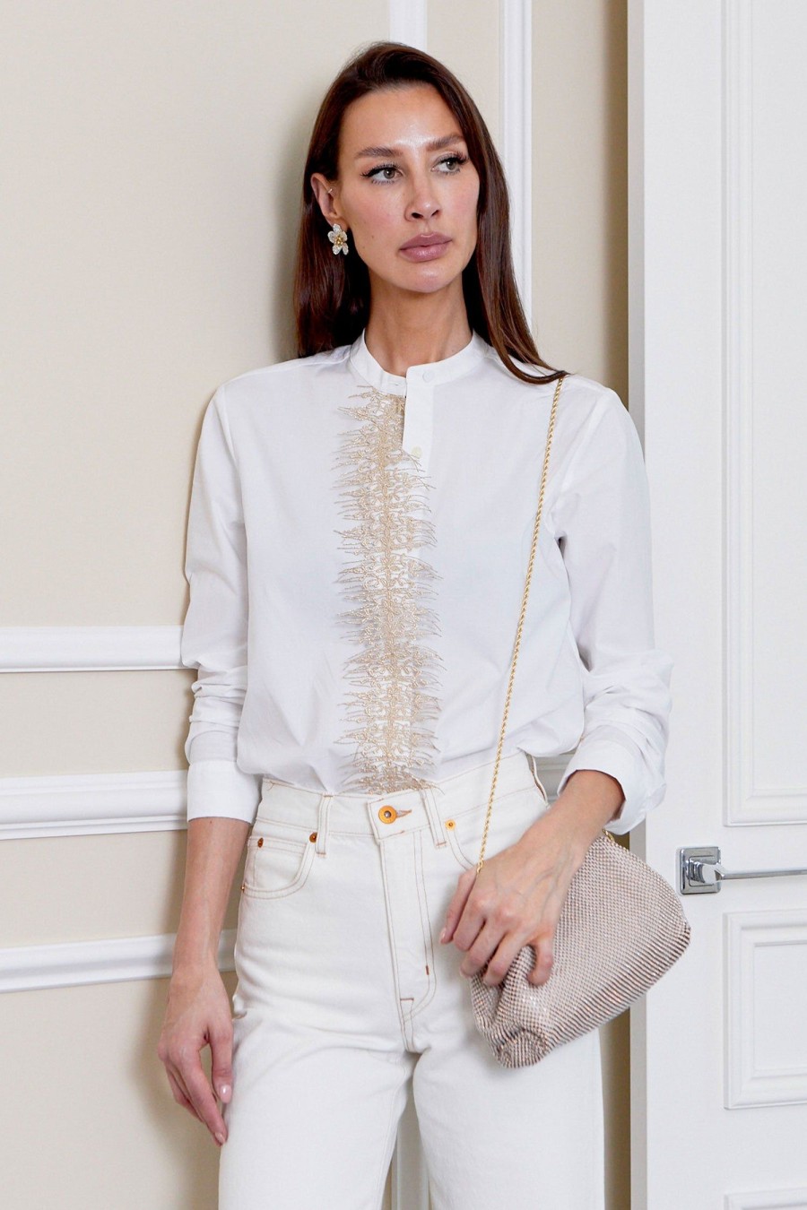 Women SILVIA TCHERASSI Tops | Isabel Blouse White