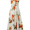 Women ERDEM Dresses | Cavendish Midi Dress White Multi