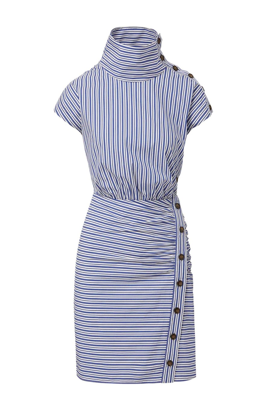 Women VERONICA BEARD Dresses | Arabel Dress Blue Stripe