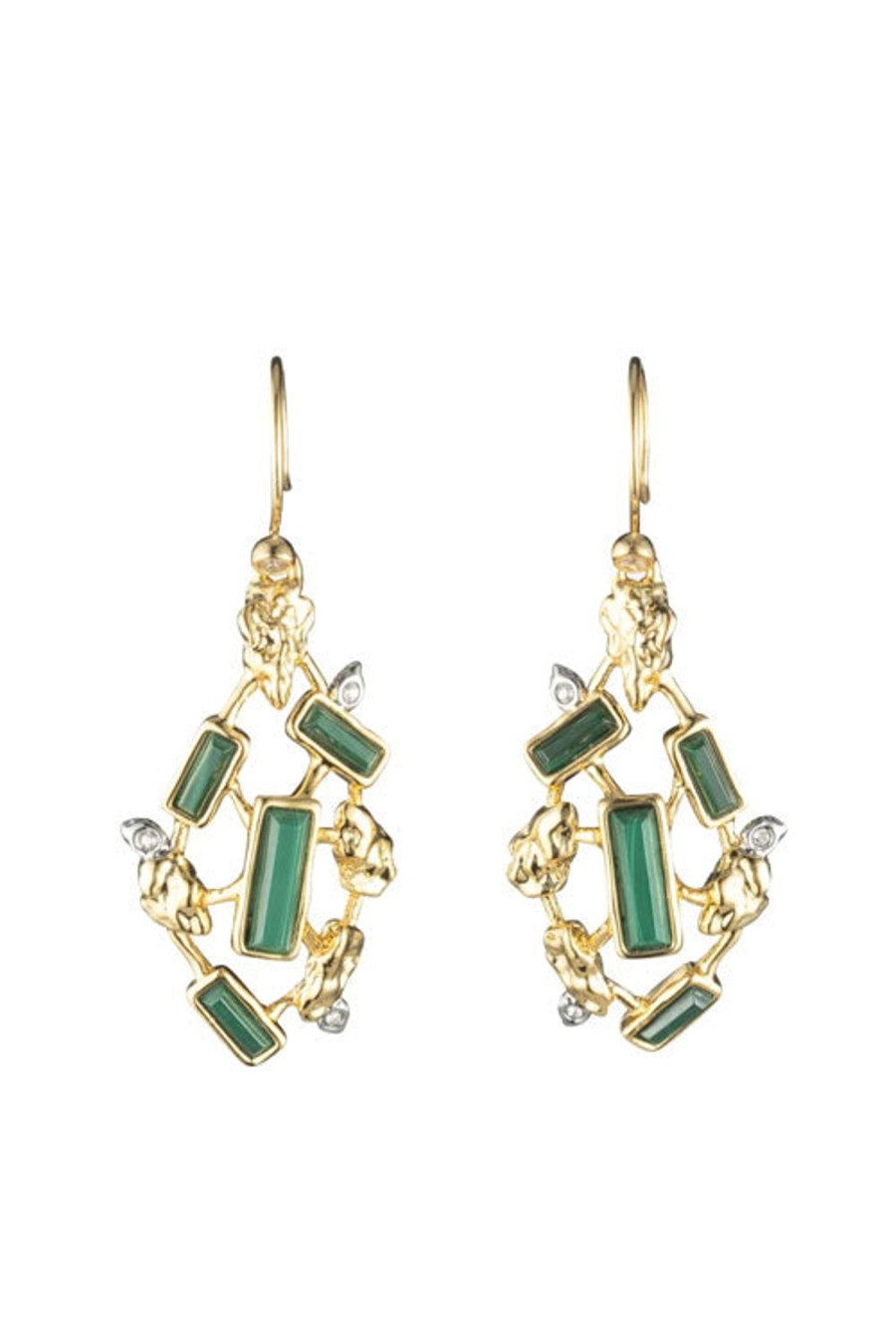 Women ALEXIS BITTAR Earrings | Brut Cluster Small Drop Earring Malachite