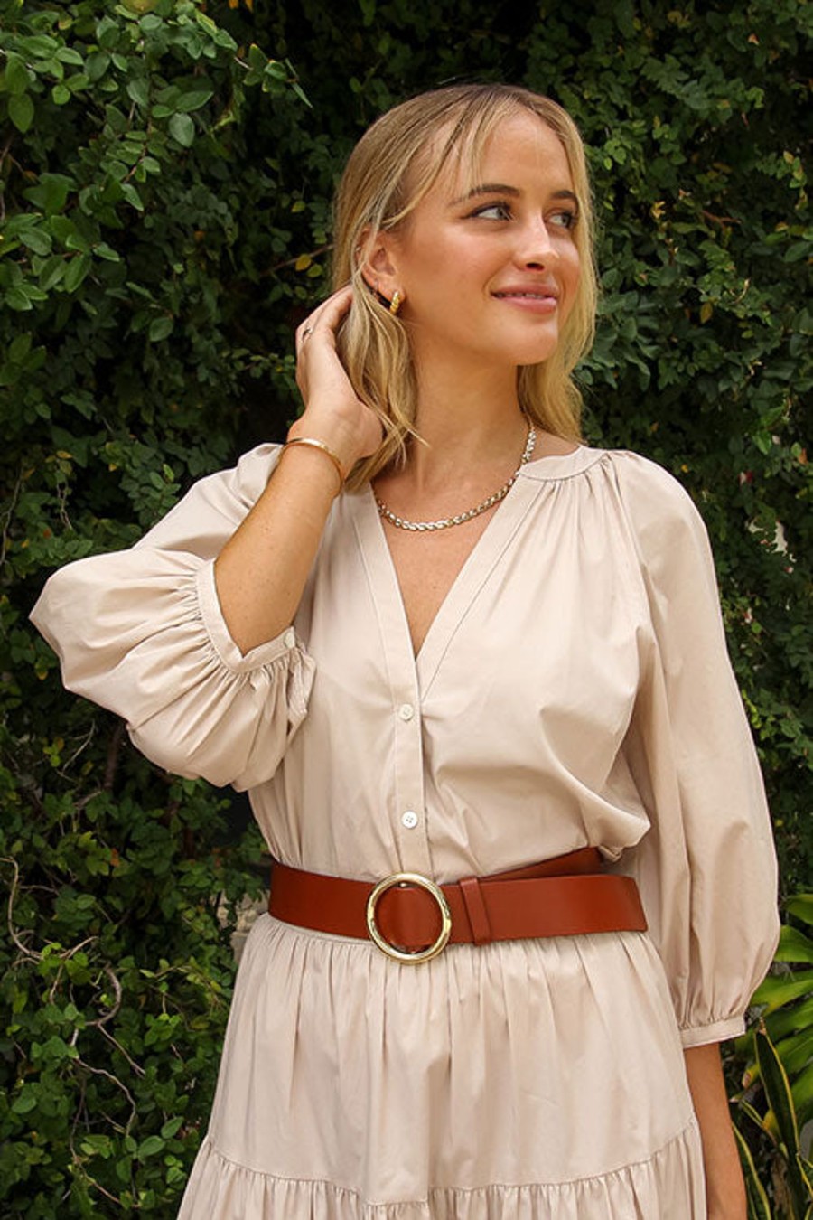 Women STAUD Tops | New Dill Top Biscotti