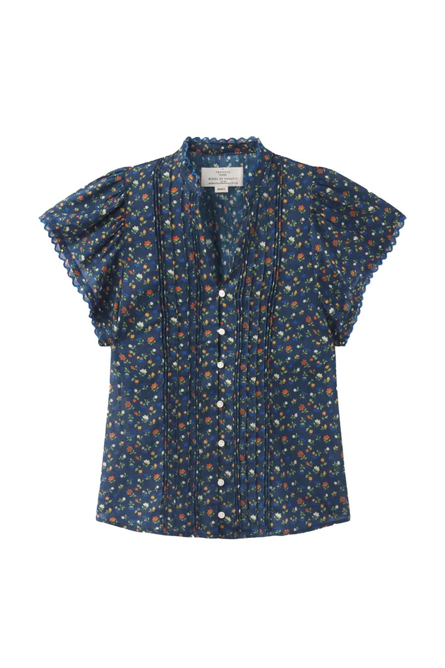 Women BIRDS OF PARADIS BY TROVATA Tops | Cate Blouse Navy