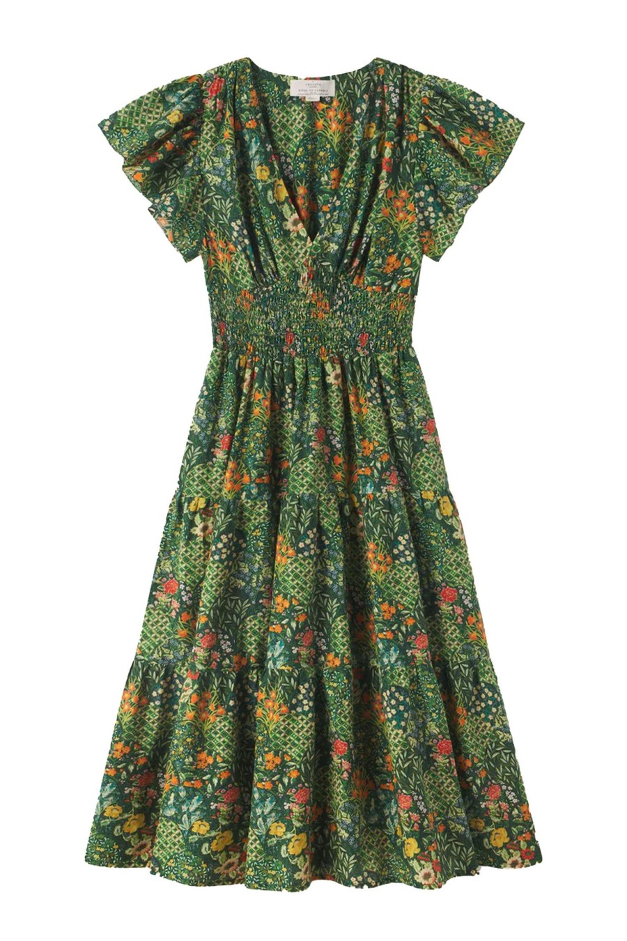 Women BIRDS OF PARADIS BY TROVATA Dresses | Kendall Dress Green Multi