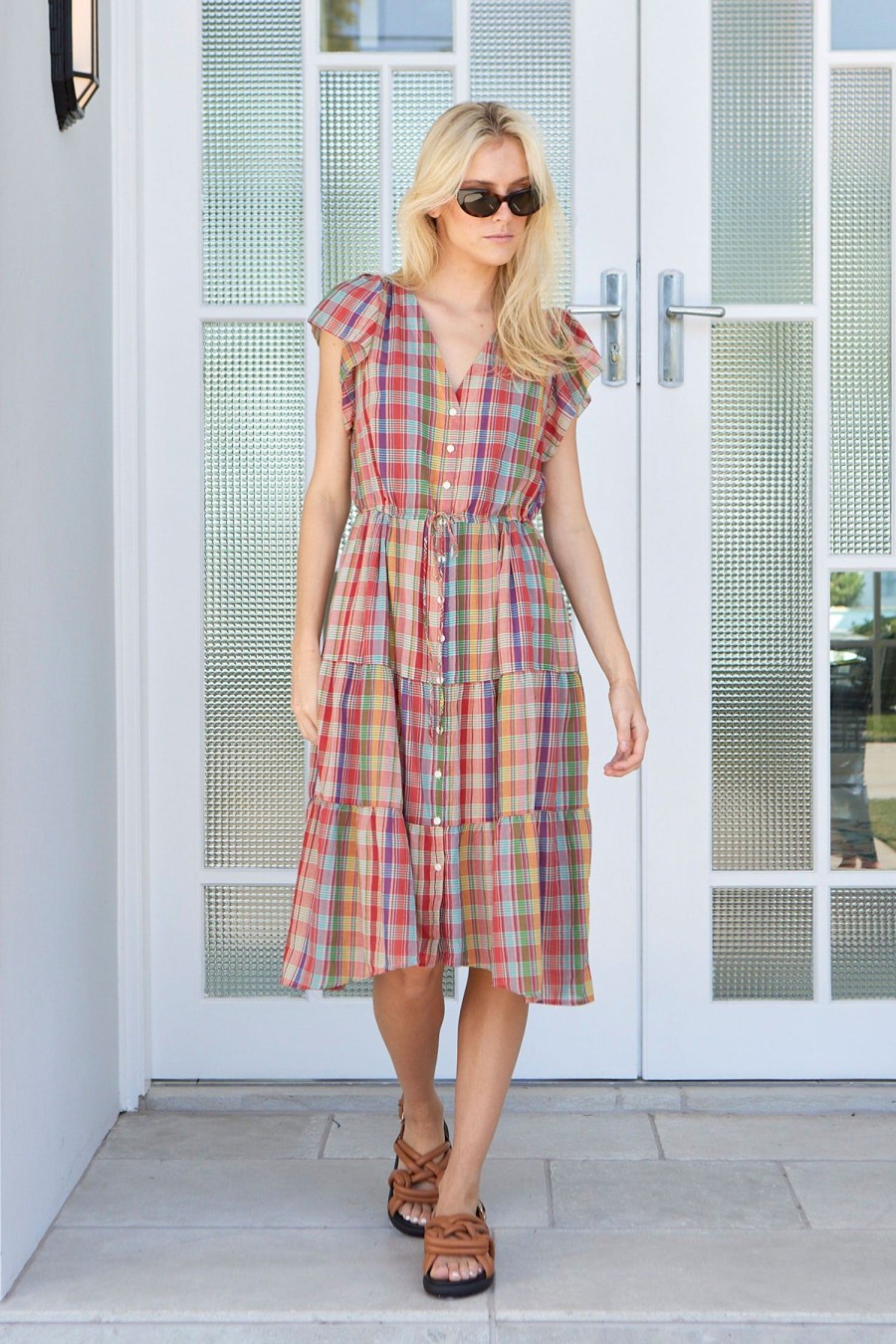 Women BIRDS OF PARADIS BY TROVATA Dresses | Kristi Dress Plaid