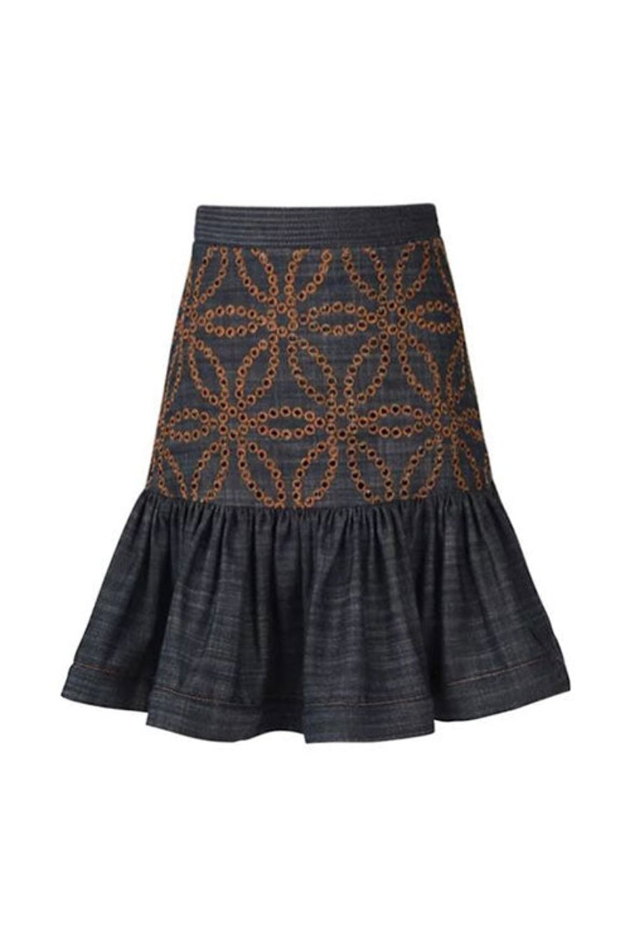 Women SILVIA TCHERASSI Skirts | Lucile Skirt Chambray