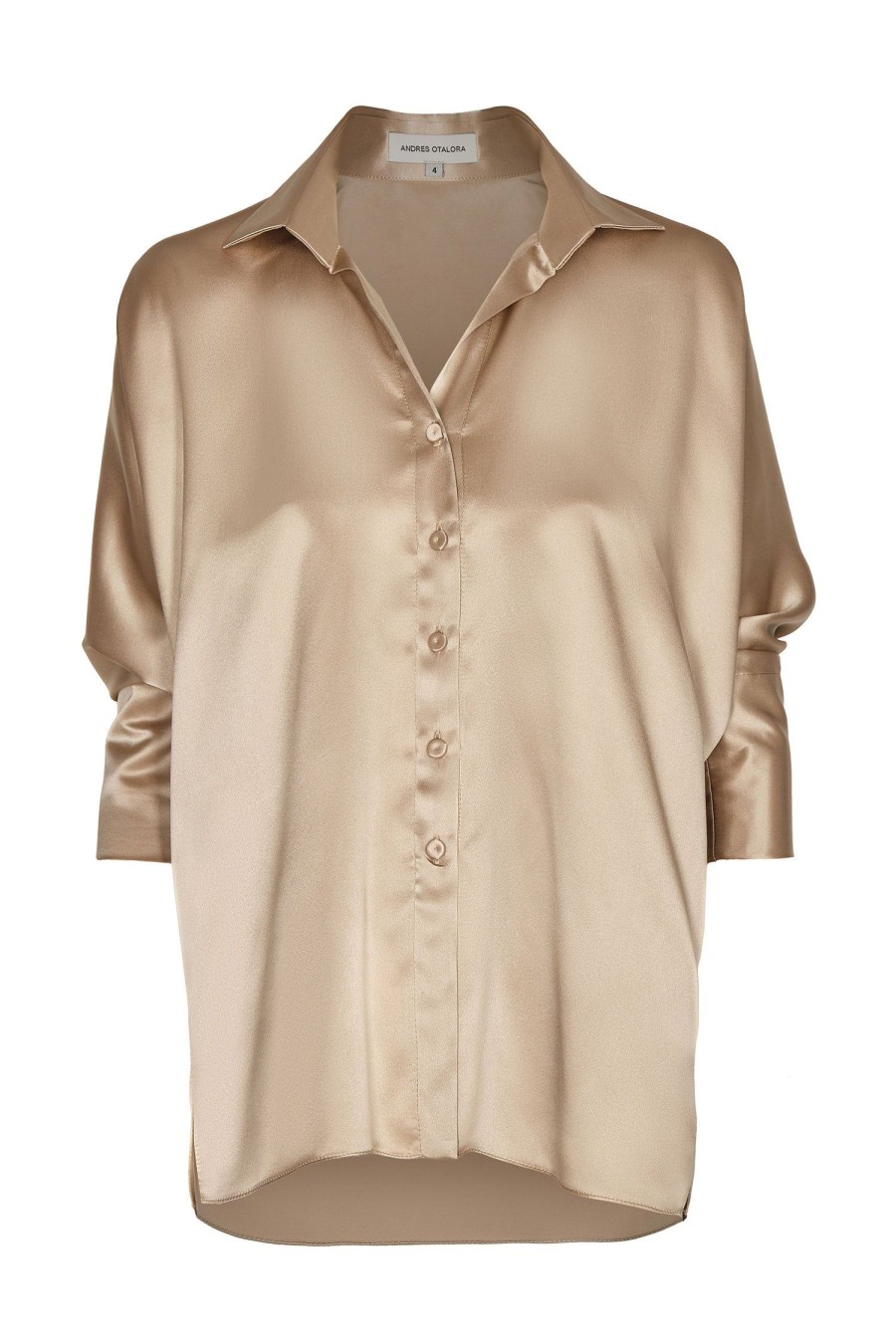 Women ANDRES OTALORA Tops | Marbella Blouse Taupe