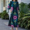 Women SEA Dresses | Gael Crew Neck Dress Teal