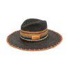 Women ETRO Hats | Woven Stripe Sun Hat Black