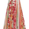 Women EMPORIO SIRENUSE Skirts | Flaminia Blossom Skirt Pink Multi