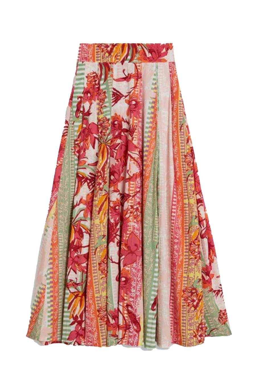 Women EMPORIO SIRENUSE Skirts | Flaminia Blossom Skirt Pink Multi