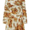 Women ALEMAIS Dresses | Derby Mini Dress Cream/Orange