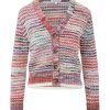 Women VERONICA BEARD Knitwear | Ansonia Cardigan Pink Multi