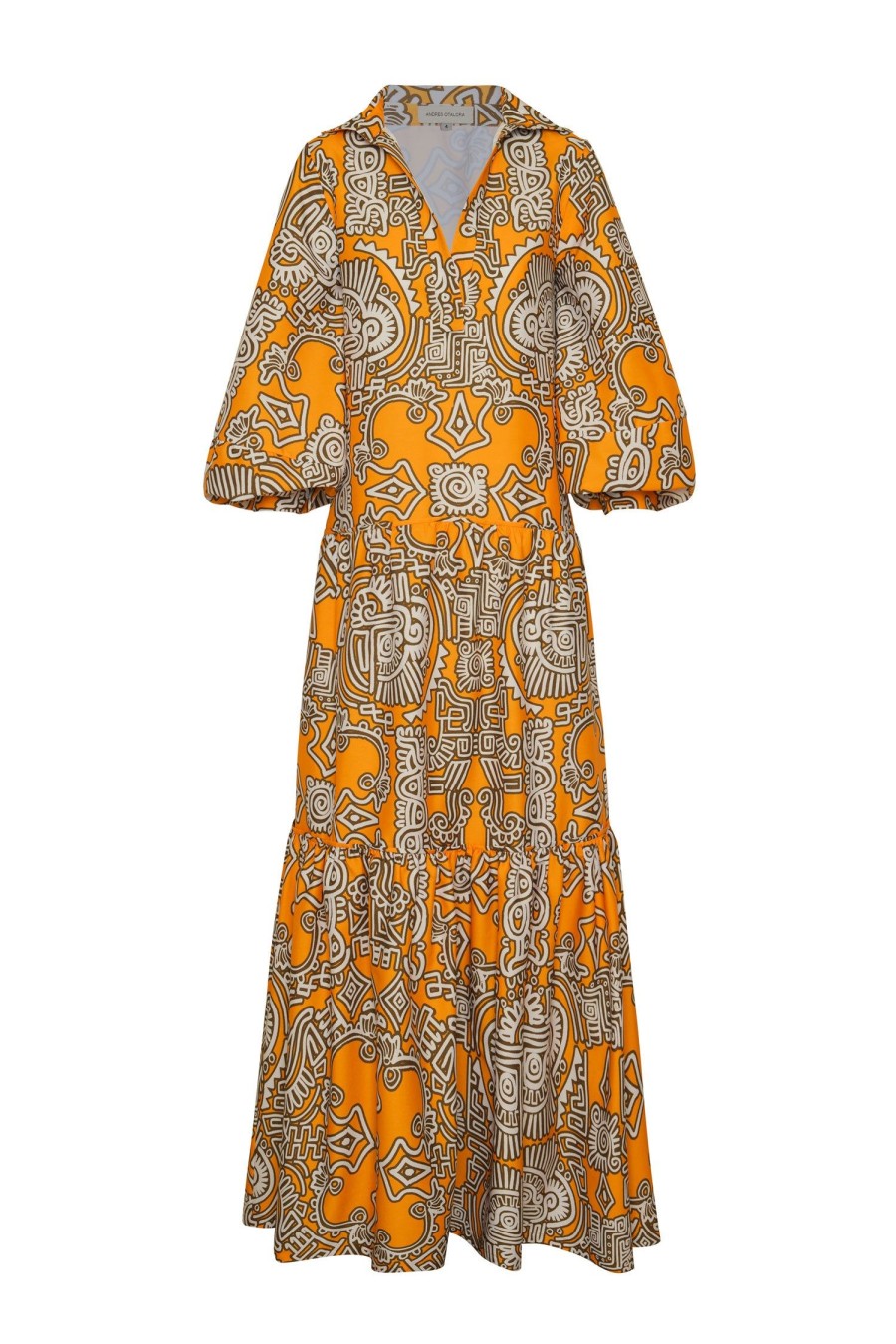 Women ANDRES OTALORA Dresses | Amaya Maxi Dress Mustard