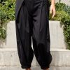 Women TIBI Pants | Dominic Pleated Balloon Pant Black/White