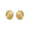 Women OSCAR DE LA RENTA Earrings | Dotted Shell Earring Green Multi